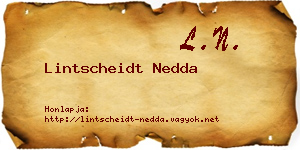 Lintscheidt Nedda névjegykártya